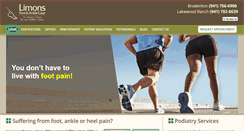 Desktop Screenshot of limonsfoot.com