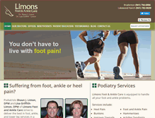 Tablet Screenshot of limonsfoot.com